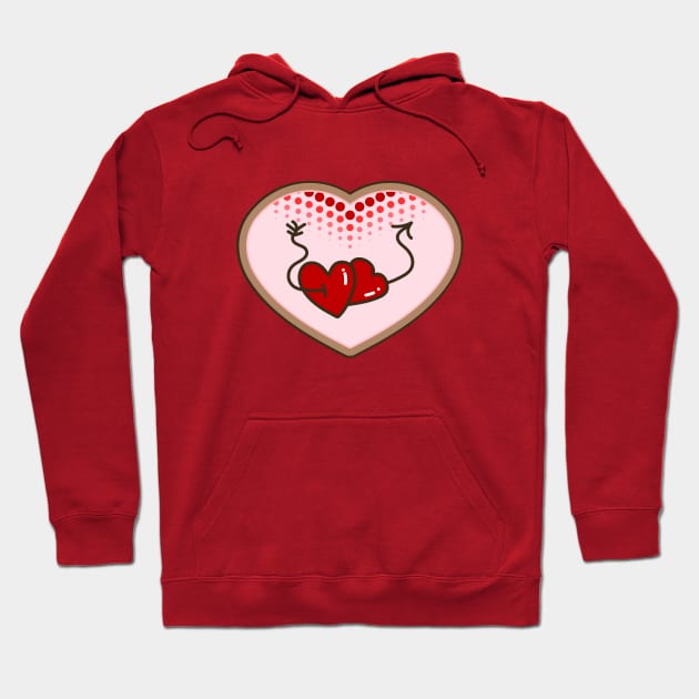 Kissing Heart Arrow Cookies Hoodie by WwsNttb